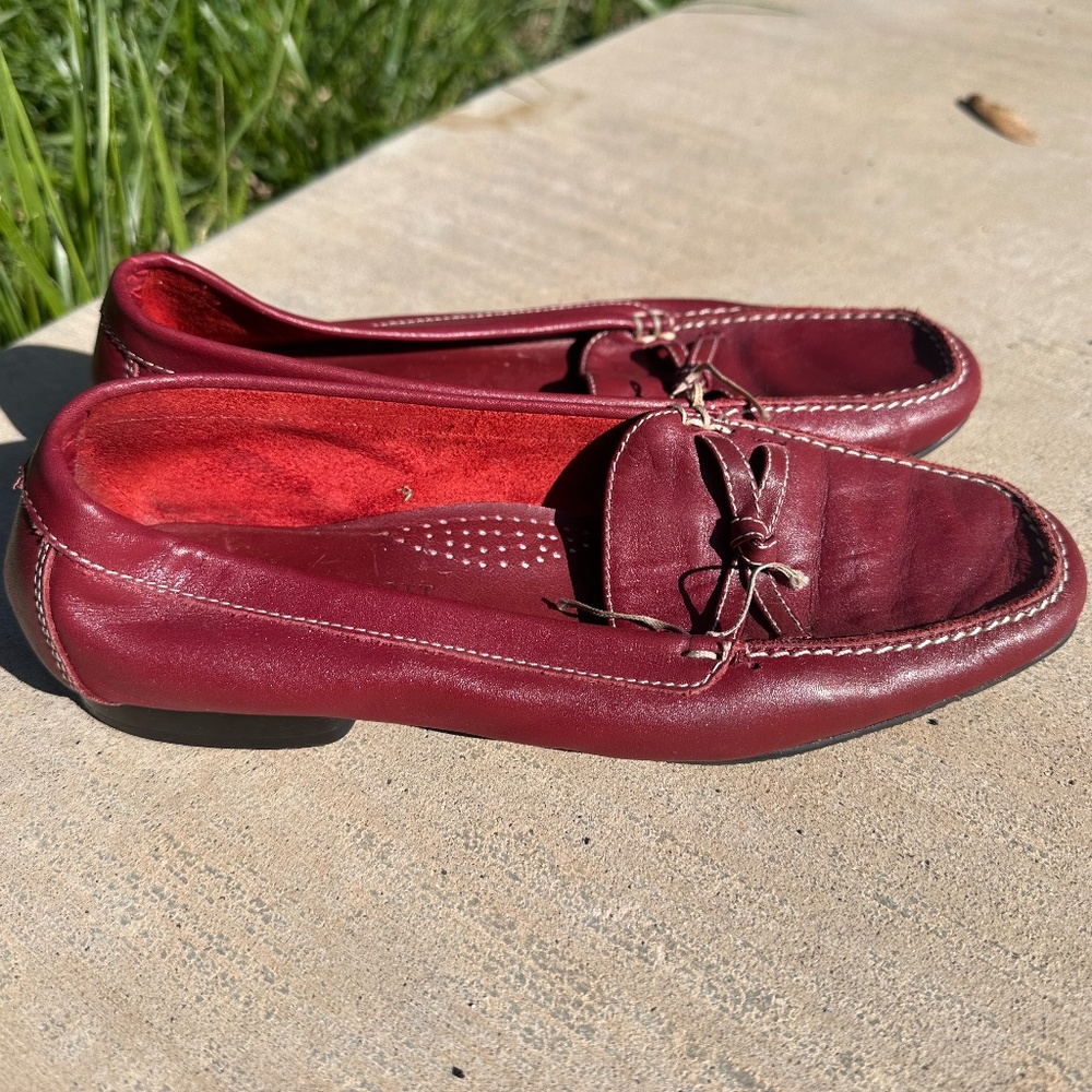 Karen Scott Vintage Red Loafers